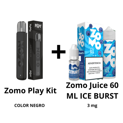 Zomo Play Kit + Zomo Juice 60 ML ICE BURST - 3 mg