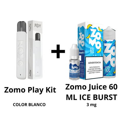 Zomo Play Kit + Zomo Juice 60 ML ICE BURST - 3 mg