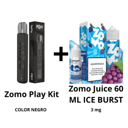 Zomo Play Kit + Zomo Juice 60 ML ICE BURST - 3 mg