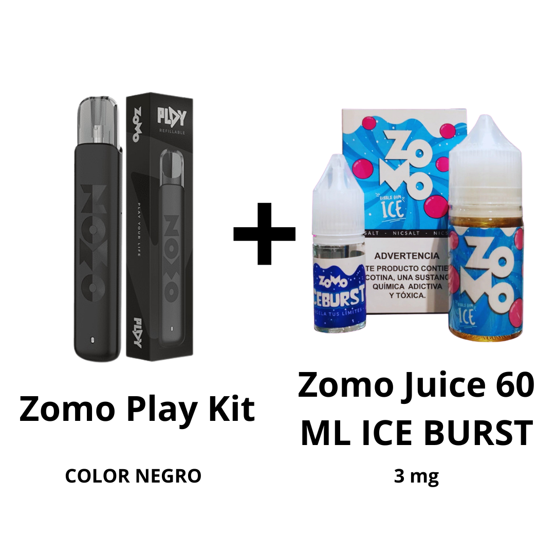 Zomo Play Kit + Zomo Juice 60 ML ICE BURST - 3 mg