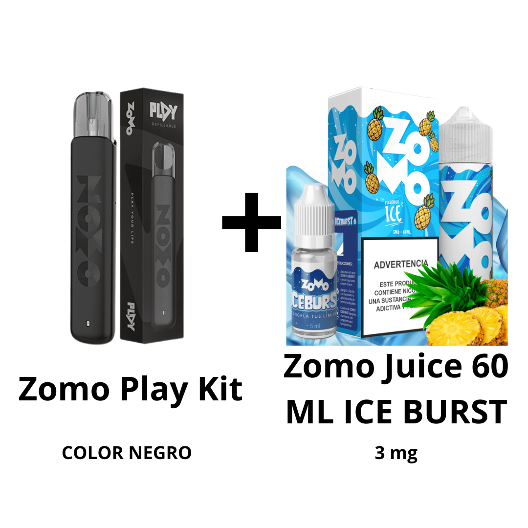 Zomo Play Kit + Zomo Juice 60 ML ICE BURST - 3 mg