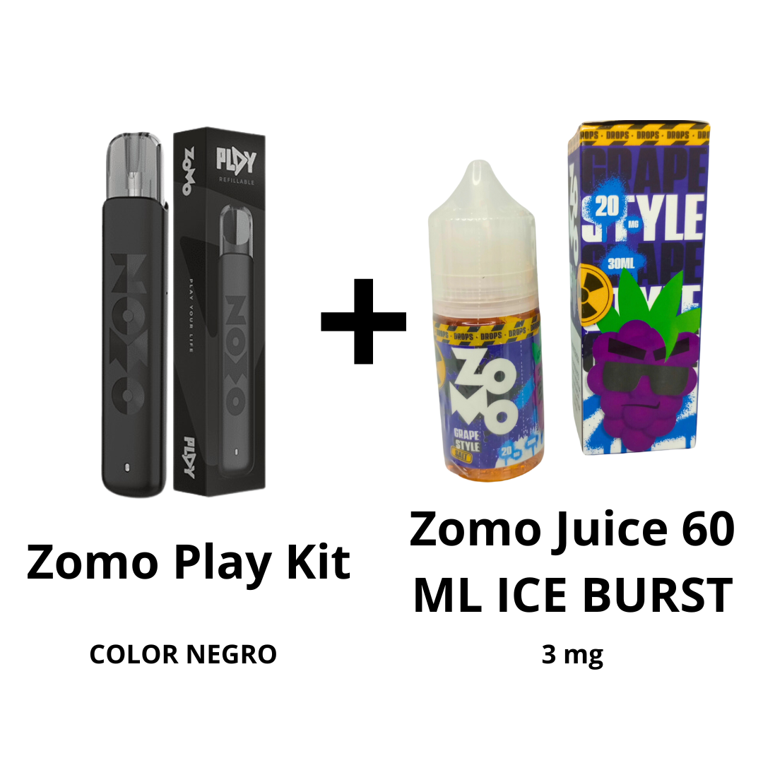 Zomo Play Kit + Zomo Juice 60 ML ICE BURST - 3 mg